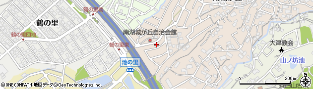 滋賀県大津市湖城が丘22-19周辺の地図