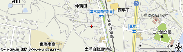 愛知県東海市加木屋町仲新田82周辺の地図
