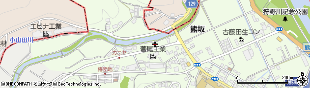 静岡県伊豆市熊坂779周辺の地図