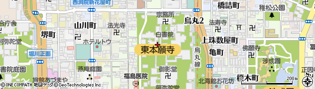京都府京都市下京区常葉町周辺の地図