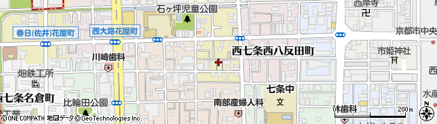 京都府京都市下京区西七条東石ケ坪町71周辺の地図