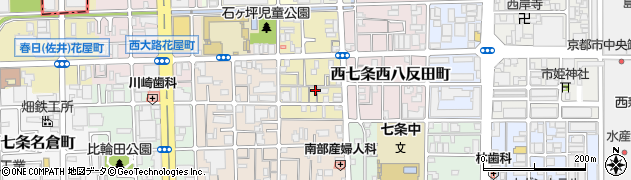 京都府京都市下京区西七条東石ケ坪町72周辺の地図