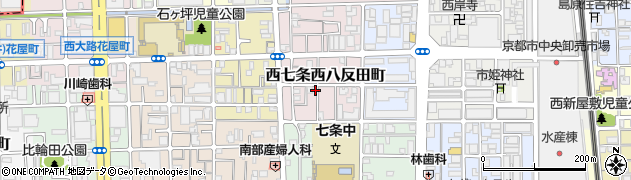 京都府京都市下京区西七条西八反田町119周辺の地図