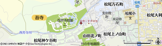 京都府京都市西京区松尾万石町周辺の地図