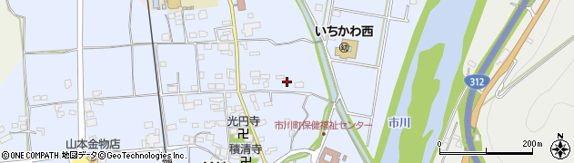 兵庫県神崎郡市川町甘地202周辺の地図