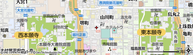 京都府京都市下京区柳町328周辺の地図
