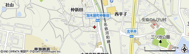 愛知県東海市加木屋町仲新田78周辺の地図
