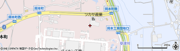 滋賀県草津市岡本町847周辺の地図