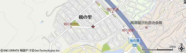 滋賀県大津市鶴の里周辺の地図