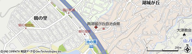滋賀県大津市湖城が丘24周辺の地図