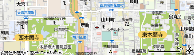 京都府京都市下京区柳町周辺の地図