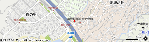 滋賀県大津市湖城が丘24-12周辺の地図