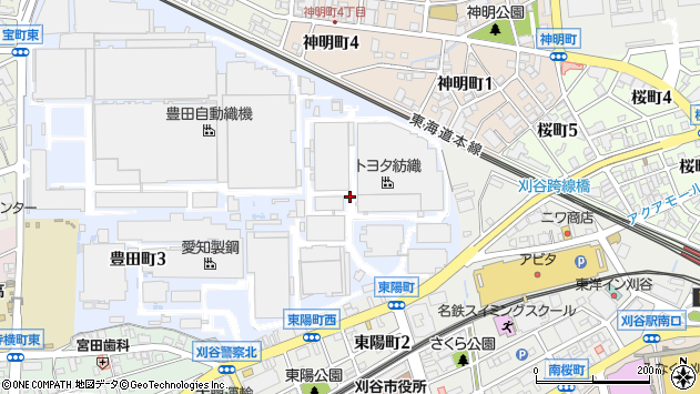 〒448-0848 愛知県刈谷市豊田町の地図