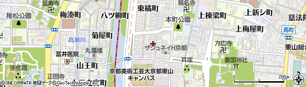 京都府京都市東山区正面町周辺の地図