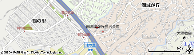 滋賀県大津市湖城が丘24-7周辺の地図
