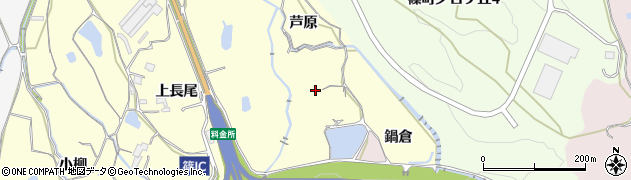 京都府亀岡市篠町篠芦原周辺の地図
