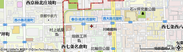 京都府京都市下京区西七条八幡町33周辺の地図