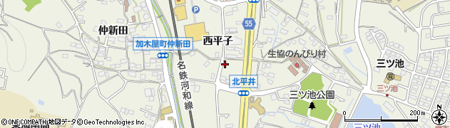 尾関電機東海店周辺の地図