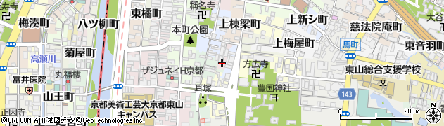 京都府京都市東山区西棟梁町周辺の地図