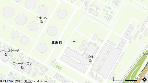 〒478-0046 愛知県知多市北浜町の地図
