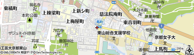 京都府京都市東山区鐘鋳町414周辺の地図