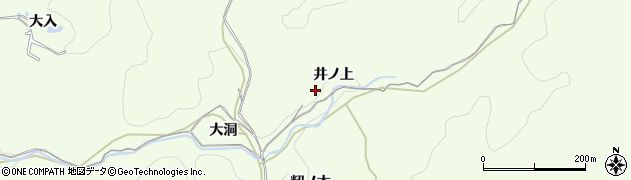 愛知県岡崎市滝町（井ノ上）周辺の地図