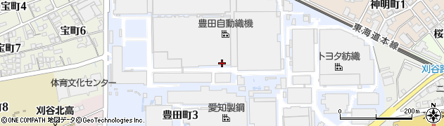 愛知県刈谷市豊田町周辺の地図