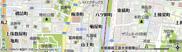 京都府京都市下京区高宮町周辺の地図