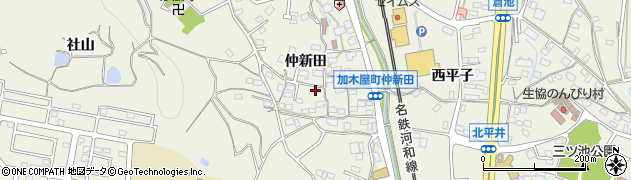 愛知県東海市加木屋町仲新田37周辺の地図