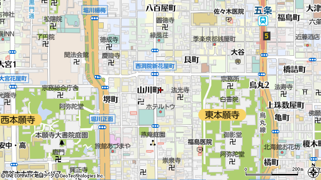 〒600-8326 京都府京都市下京区西松屋町の地図