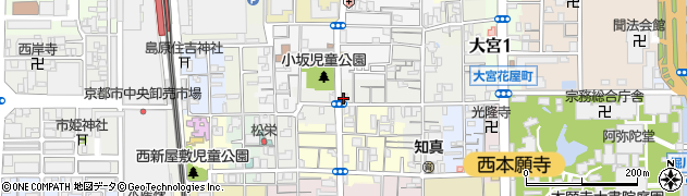 京都府京都市下京区薬園町周辺の地図