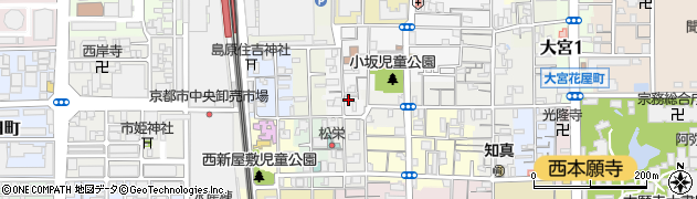 京都府京都市下京区西新屋敷中之町117周辺の地図