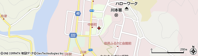 島根県川本町（邑智郡）中新町周辺の地図