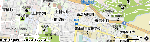 京都府京都市東山区鐘鋳町415周辺の地図