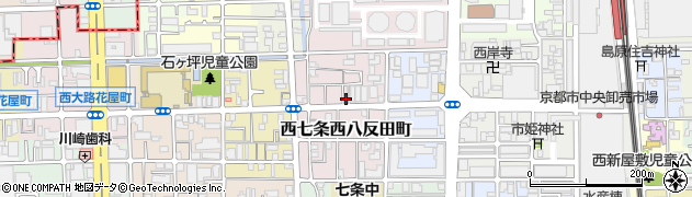 京都府京都市下京区西七条西八反田町22周辺の地図