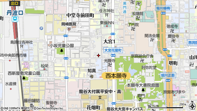 〒600-8364 京都府京都市下京区突抜（丁目）の地図