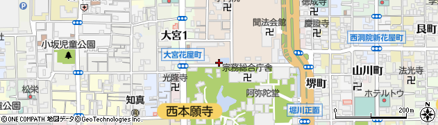京都府京都市下京区柿本町649周辺の地図