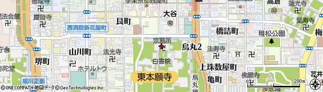 京都府京都市下京区乾町周辺の地図