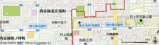 京都府京都市下京区西七条八幡町周辺の地図