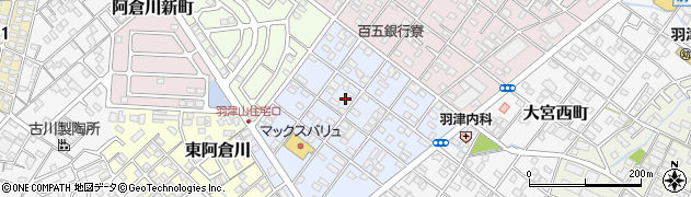 三重県四日市市山手町周辺の地図