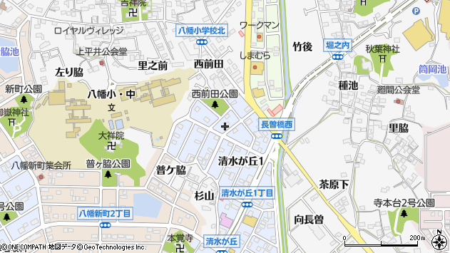 〒478-0053 愛知県知多市清水が丘の地図
