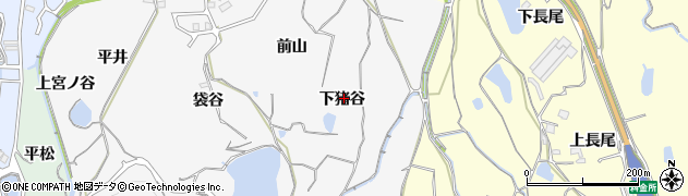 京都府亀岡市篠町森（下猪谷）周辺の地図