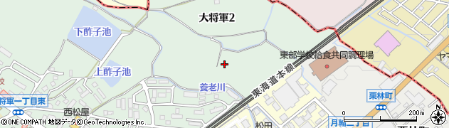 滋賀県大津市大将軍2丁目周辺の地図