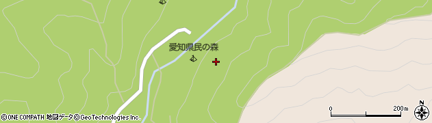 愛知県新城市豊岡（一ノ瀬）周辺の地図