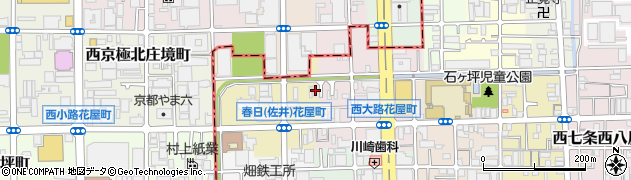 京都府京都市下京区西七条八幡町9周辺の地図
