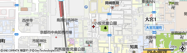 京都府京都市下京区西新屋敷中之町周辺の地図