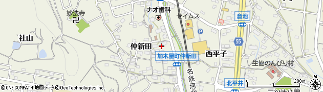 愛知県東海市加木屋町仲新田60周辺の地図