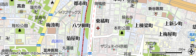 京都府京都市東山区西橘町周辺の地図