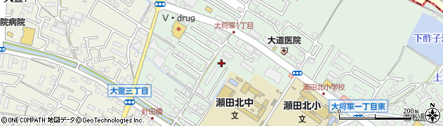 滋賀県大津市大将軍1丁目周辺の地図