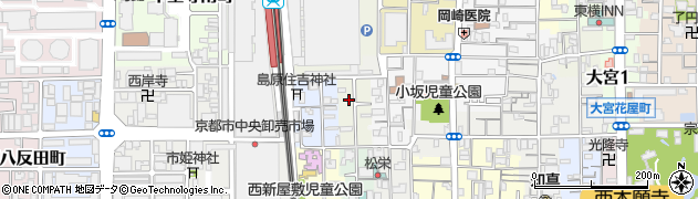 京都府京都市下京区西新屋敷中堂寺町周辺の地図